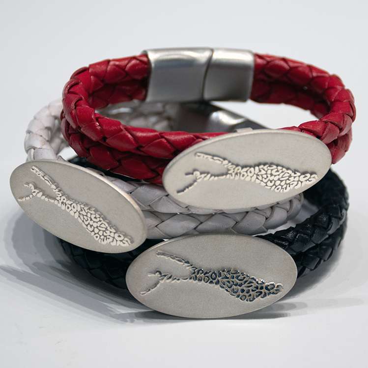 Armband_leosee_schwarz_rot_weiss