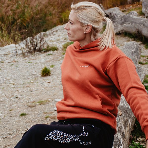 Unisex-Kapuzensweatshirt im schicken Leo Design