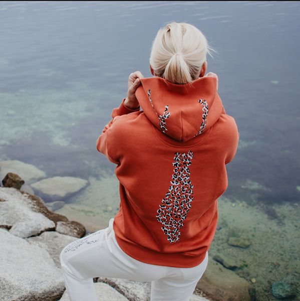 Unisex-Kapuzensweatshirt im schicken Leo Design