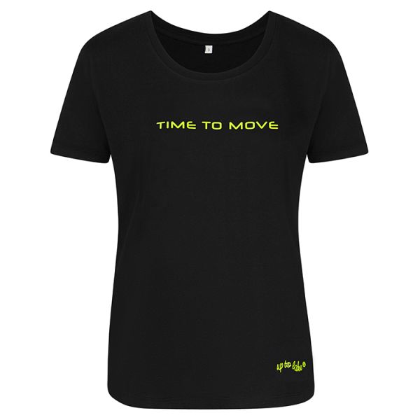 Basic T-Shirt mit Motivation Spruch "Time to Move"