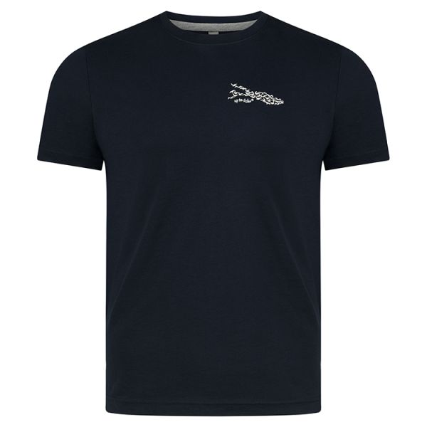 Herren Basic T-Shirt mit Möven-Design auch als Brustlogo
