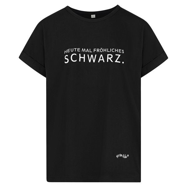 Oversize T-Shirt "Fröhliches Schwarz"